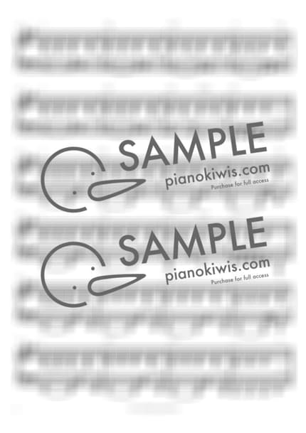 악보 > 네시 (4 O'CLOCK) / 피아노 반주 - 뷔 (V), RM by 피아노정류장 악보 이미지-1