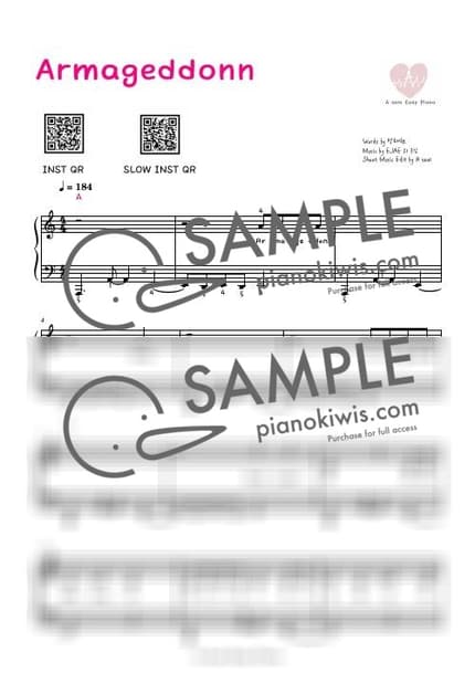 Score > Armageddon - aespa by A Sheet music image-0