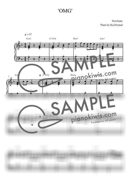 Score > OMG - NewJeans by KeyNomad Sheet music image-0