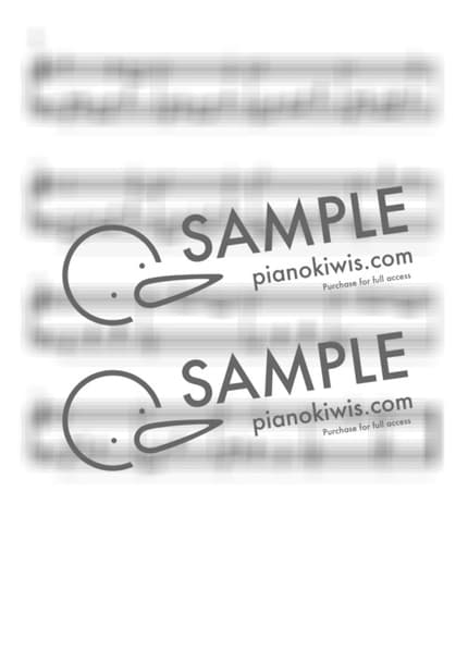 楽譜 > Moon River / 初級 - Henry Mancini · ティファニーで朝食を OST by PianoKiwis 楽譜画像-1