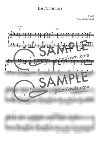 Score > Last Christmas - Wham! · Carol by KeyNomad Sheet music image-0