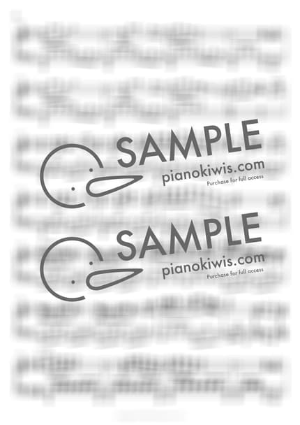 악보 > 바람이 지나가는 길 (風のとおり道) - 히사이시 조 · 이웃집 토토로 OST by 피아노키위즈 악보 이미지-1