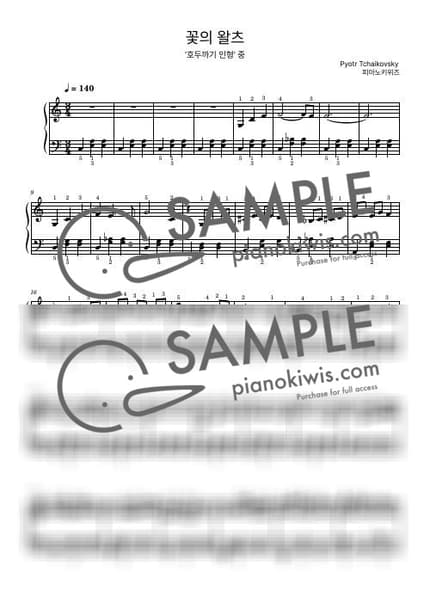 Score > Waltz Of The Flowers / Basic - P. I. Tchaikovsky · The Nutcracker by PianoKiwis Sheet music image-0