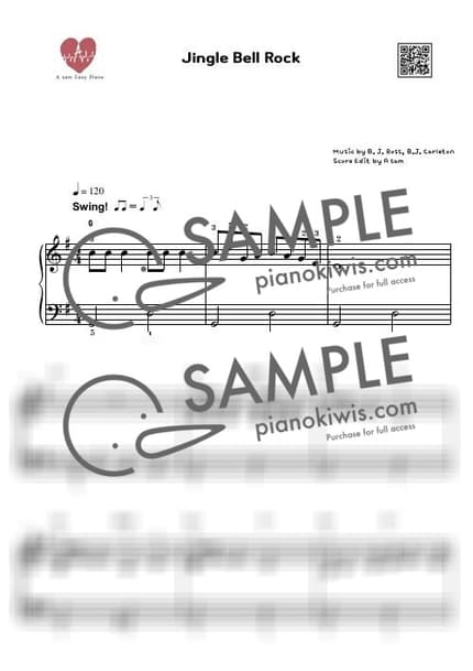 Score > Jingle Bell Rock / NOMAL, INST QR - Bobby Helms by A Sheet music image-0