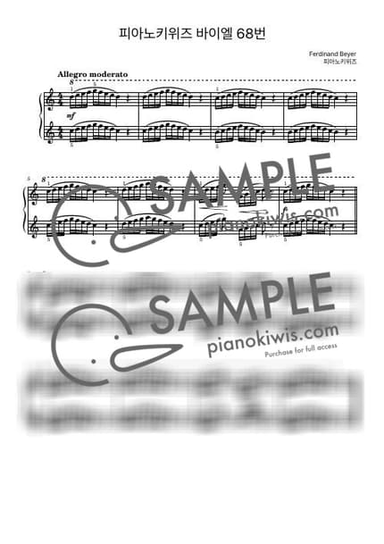 Score > Beyer No.68 - F. Beyer by PianoKiwis Sheet music image-0