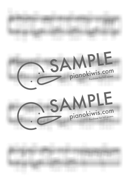 악보 > blue / 중급 계이름 악보 - yung kai by My Favorite Piano 악보 이미지-3