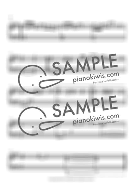 악보 > 시바 공원 (芝公園) - RADWIMPS · 날씨의 아이 OST by 오늘피아노 악보 이미지-3