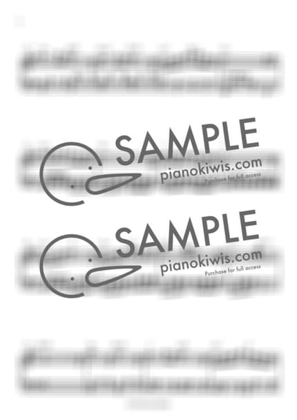 악보 > 바다가 보이는 마을 (海の見える街) / 아련한 느낌,쉬움 - 히사이시 조 · 마녀 배달부 키키 OST by 주키플리(jookiiply) 악보 이미지-1