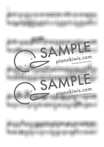 악보 > 카마도 탄지로의 노래 (竈門炭治郎のうた) / 어려운 고급 악보 - 시이나 고 · 귀멸의 칼날 OST by My Favorite Piano 악보 이미지-5