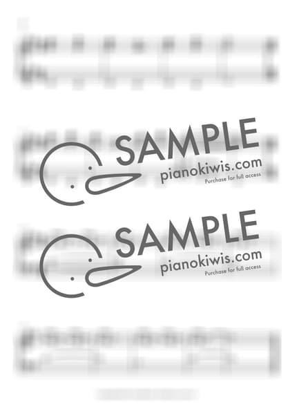 Score > Hajimari No Asa - Seiji Kameda · Even If This Love Disappears from the World Tonight OST by 오늘피아노 Sheet music image-1