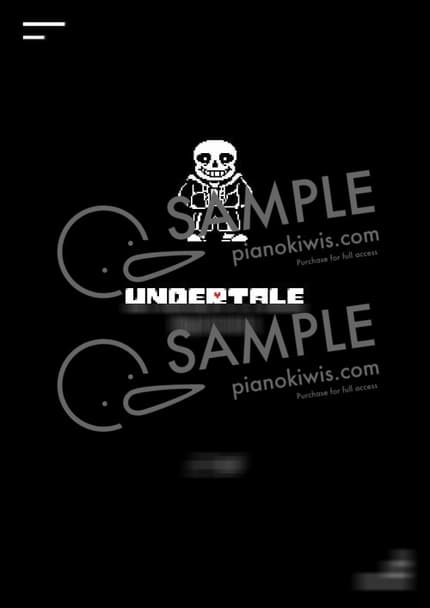 Score > Megalovania - Toby Fox · UNDERTALE OST by 피아노박스 PianoBox Sheet music image-0