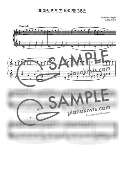 Score > Beyer No.36 - F. Beyer by PianoKiwis Sheet music image-0