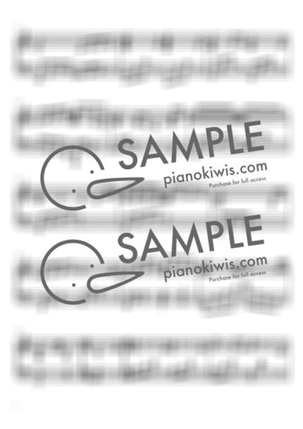 악보 > 바다가 보이는 마을 (海の見える街) / 중급 악보 - 히사이시 조 · 마녀 배달부 키키 OST by My Favorite Piano 악보 이미지-1