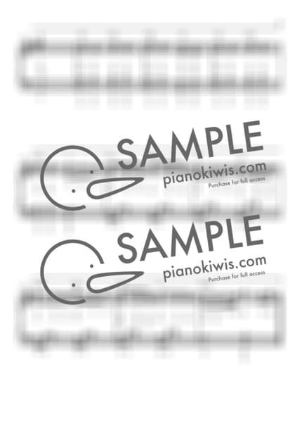 Score > Toki o Koete / Intermediate - Be with you OST by My Favorite Piano Sheet music image-4