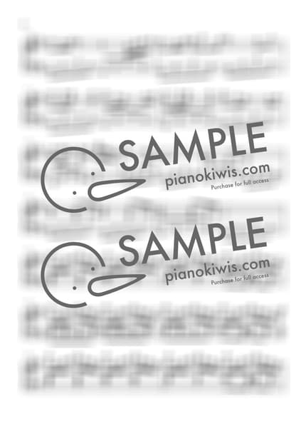 楽譜 > Summer / 작은 손 가능 - 久石 譲 · 菊次郎の夏 OST by 더블유피아노doubleupiano 楽譜画像-1