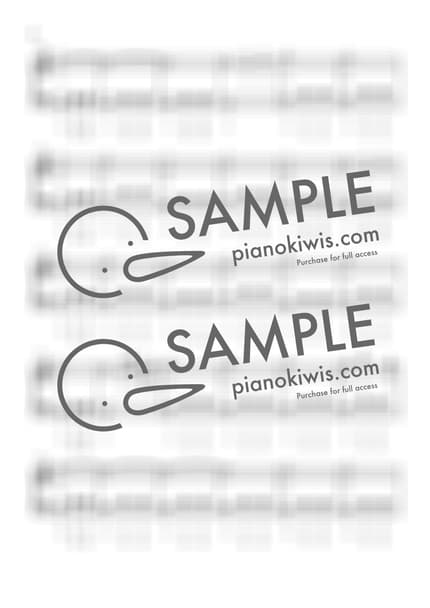 楽譜 > 봄날, 벚꽃 그리고 너 / 계이름 악보 - 에피톤 프로젝트 by 더블유피아노doubleupiano 楽譜画像-1