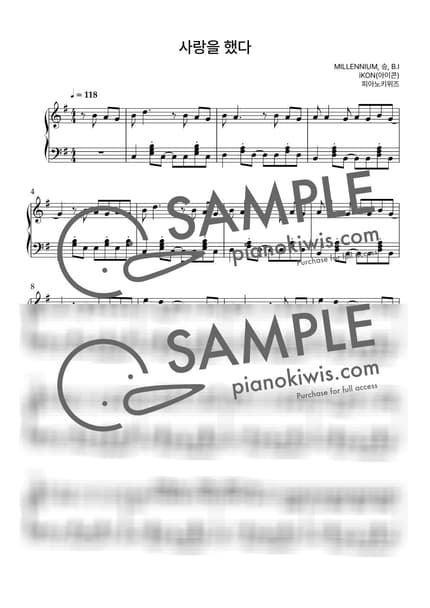 Score > LOVE SCENARIO / Intermediate - iKON by PianoKiwis Sheet music image-0