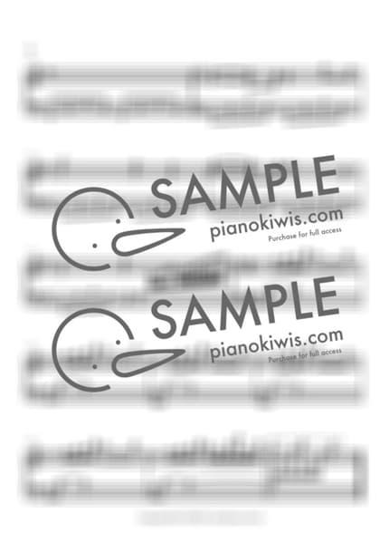 악보 > 자전거를 탄 두 사람 (自転車の二人) - RADWIMPS · 스즈메의 문단속 OST by 오늘피아노 악보 이미지-1