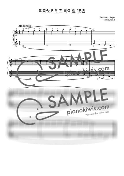 Score > Beyer No.18 - F. Beyer by PianoKiwis Sheet music image-0