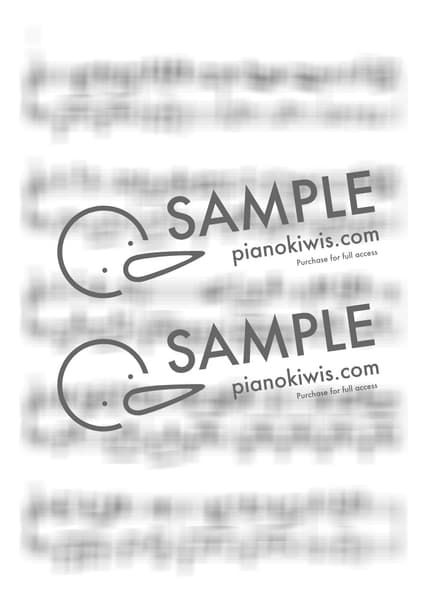 악보 > 카마도 탄지로의 노래 (竈門炭治郎のうた) / 어려운 악보 - 시이나 고 · 귀멸의 칼날 OST by 피아노키위즈 악보 이미지-3