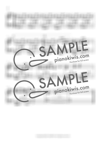 악보 > 기억 (記憶) - 카메다 세이지 · 오늘 밤, 세계에서 이 사랑이 사라진다 해도 OST by 오늘피아노 악보 이미지-1