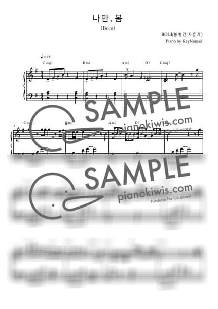 Score > Bom - BOL4 by KeyNomad Sheet music image-0