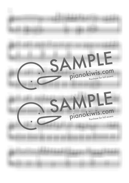 Score > Flowering / Basic - LUCY by PianoKiwis Sheet music image-1