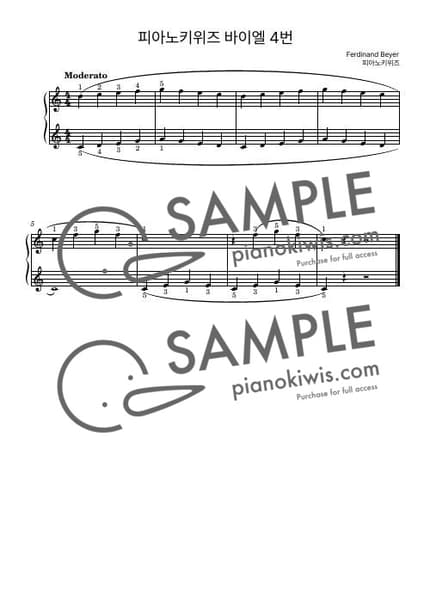 Score > Beyer No.4 - F. Beyer by PianoKiwis Sheet music image-0