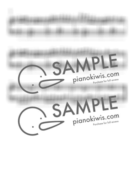 악보 > 만찬가 (晩餐歌) / 초급 - tuki. by 피아노키위즈 악보 이미지-1