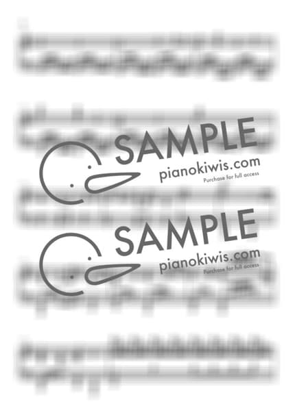 악보 > 카마도 탄지로의 노래 (竈門炭治郎のうた) / 어려운 고급 악보 - 시이나 고 · 귀멸의 칼날 OST by My Favorite Piano 악보 이미지-1