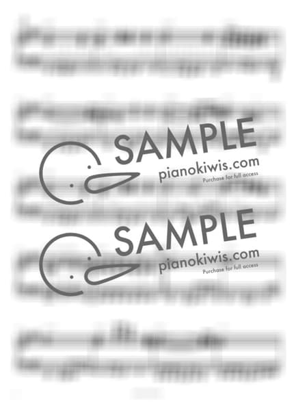 악보 > 너에게 닿기를 (きみにとどけ) / 피아노 반주 - 10CM, 타니자와 토모후미 · 너에게 닿기를 OP by 피아노정류장 악보 이미지-1