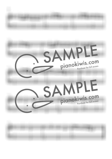 Score > Amateur / Beginner - Mido and Falasol · Resident Playbook OST by PianoKiwis Sheet music image-1