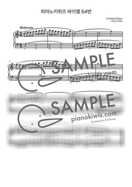 Score > Beyer No.54 - F. Beyer by PianoKiwis Sheet music image-0