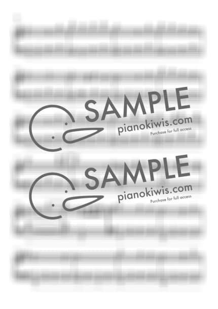 악보 > 악마의 아이 (悪魔の子) / 초급 - 히구치 아이 · 진격의 거인 ED by 피아노키위즈 악보 이미지-1