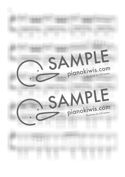 악보 > 천본앵 (千本桜) / 계이름 악보 - 하츠네 미쿠 by 더블유피아노doubleupiano 악보 이미지-1