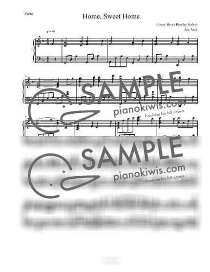 Score > Home Sweet Home / 편곡 Ver. - Grave of the Fireflies OST by Aost Sheet music image-0