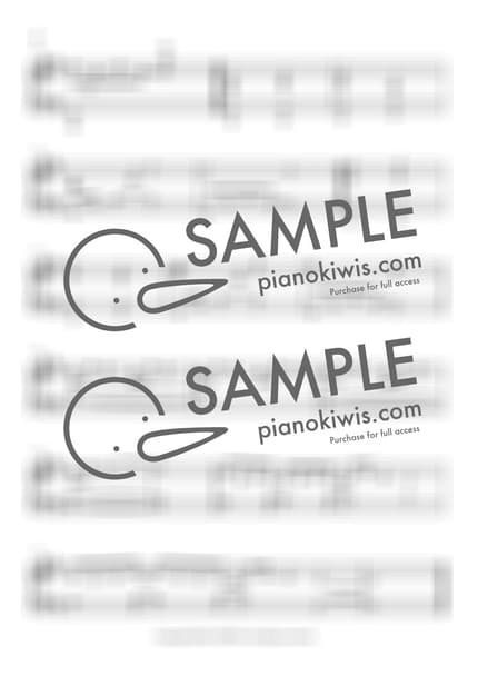 악보 > 열린 일기장 (開かれた日記帳) - 카메다 세이지 · 오늘 밤, 세계에서 이 사랑이 사라진다 해도 OST by 오늘피아노 악보 이미지-1