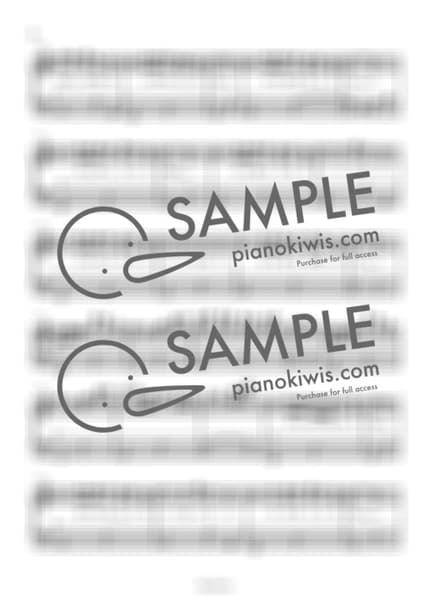 악보 > Sparkle / 다장조 - RADWIMPS · 너의 이름은 OST by 라니스코어 악보 이미지-1