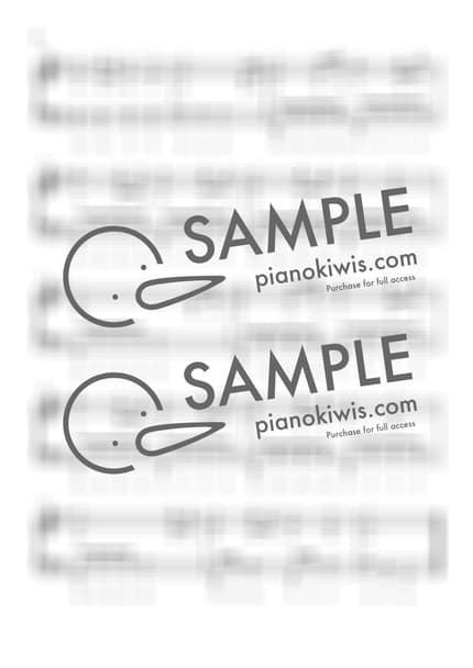 악보 > 시대를 초월한 마음 (時代を越える想い) / 아주 쉬운악보 - 와다 카오루 · 이누야샤 OST by 더블유피아노doubleupiano 악보 이미지-1