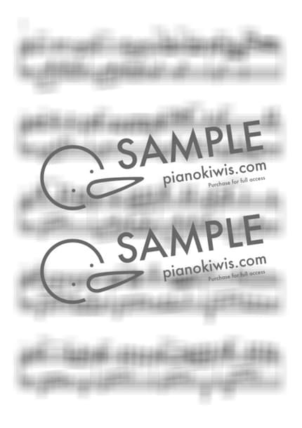 악보 > 엄마의 빗자루 (かあさんのホウキ) / 고급 악보 - 히사이시 조 · 마녀 배달부 키키 OST by My Favorite Piano 악보 이미지-1