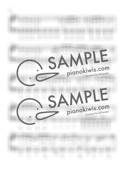 楽譜 > 可愛くてごめん / 계이름악보 - HoneyWorks by 더블유피아노doubleupiano 楽譜画像-3