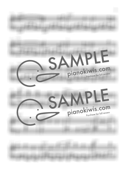 악보 > 세계의 약속 (世界の約束) / 중급 악보 - 기무라 유미 · 하울의 움직이는 성 by My Favorite Piano 악보 이미지-2