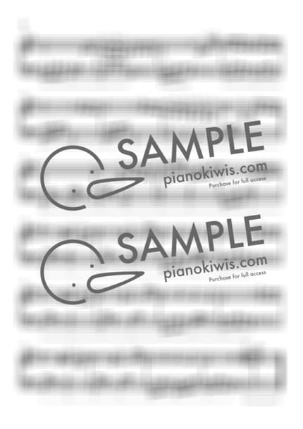 악보 > 황혼 (黄昏) / 초급 - 오시오 코타로 by 피아노키위즈 악보 이미지-1