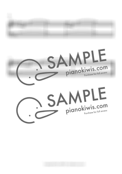 악보 > 가족 (家族) - 카메다 세이지 · 오늘 밤, 세계에서 이 사랑이 사라진다 해도 OST by 오늘피아노 악보 이미지-1