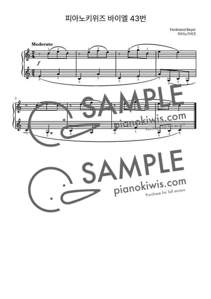 Score > Beyer No.43 - F. Beyer by PianoKiwis Sheet music image-0