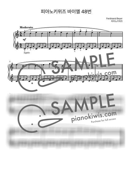 Score > Beyer No.48 - F. Beyer by PianoKiwis Sheet music image-0