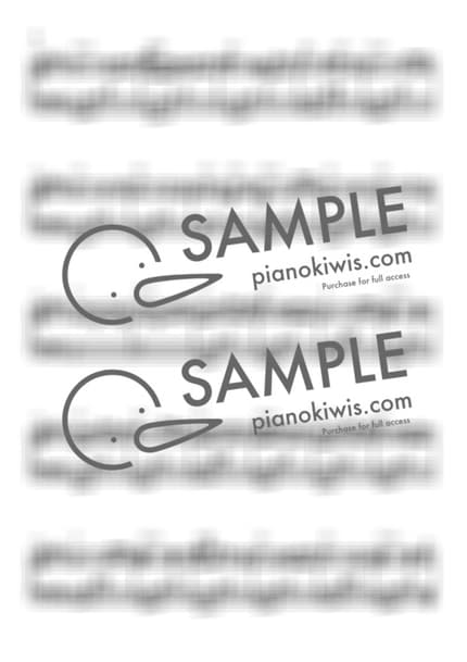 Score > blue / Advanced - yung kai by My Favorite Piano Sheet music image-1