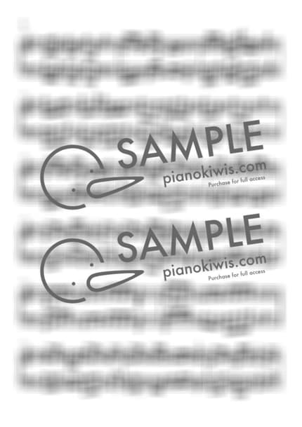 악보 > 헝가리 무곡 5번 (라틴 버전) / 어려운 악보 - 브람스 (J. Brahms), 피아노키위즈 by 피아노키위즈 악보 이미지-1