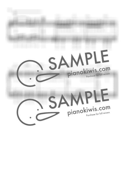 Score > Toki o Koete / Intermediate - Be with you OST by My Favorite Piano Sheet music image-5