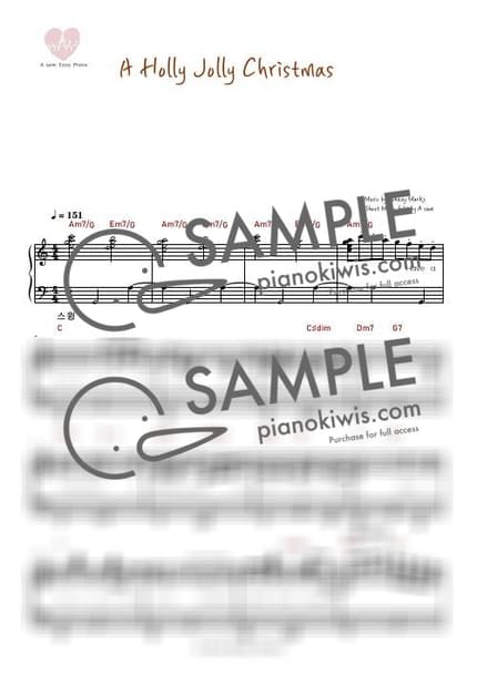 Score > Holly Jolly Christmas - Michael Bublé · Carol by A Sheet music image-0